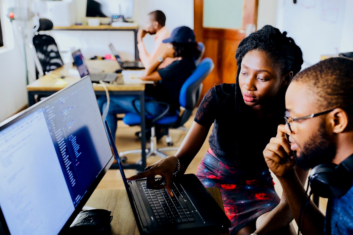 Youth entrepreneurs in a workshop setting